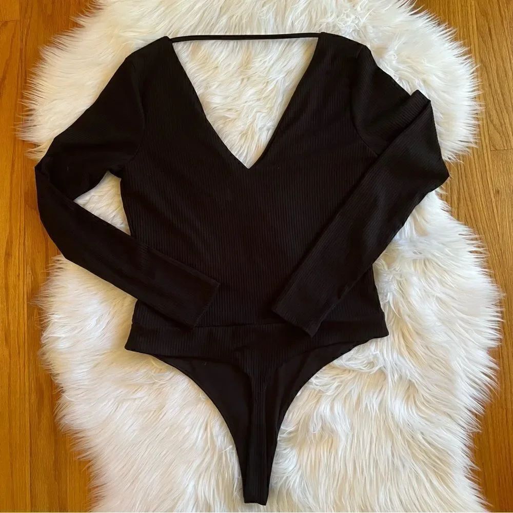 NWT Women’s AFRM Black Bodysuit Size Large